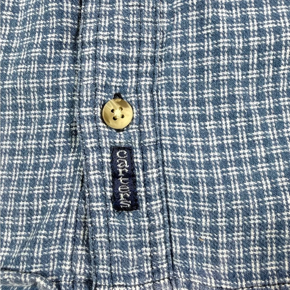 CARTERS Boys Button Up Shirt 18M‎ Blue Plaid Long Sleeve Classic Preppy Everyday